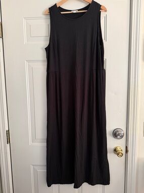 J. Jill Classic Black Maxi Dress. Sz XL